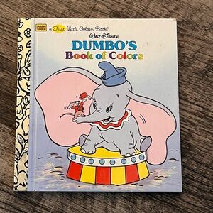 Walt Disney Dumbo's Book of Colors - Pink & Blue Children's Board Book
